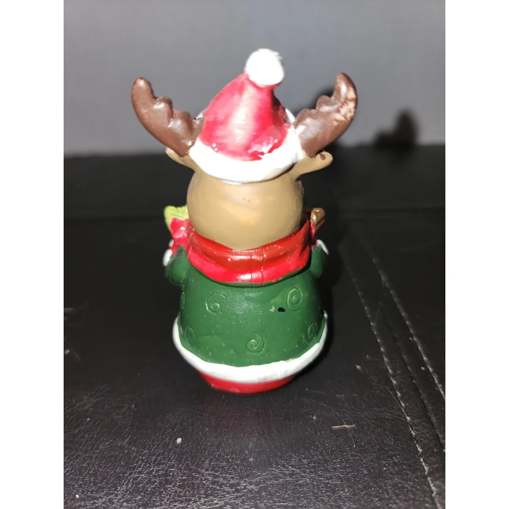 Set of 4 Vintage Christmas Shelf Sitters Reindeer,‎ 2 Snowmen, Penguin
